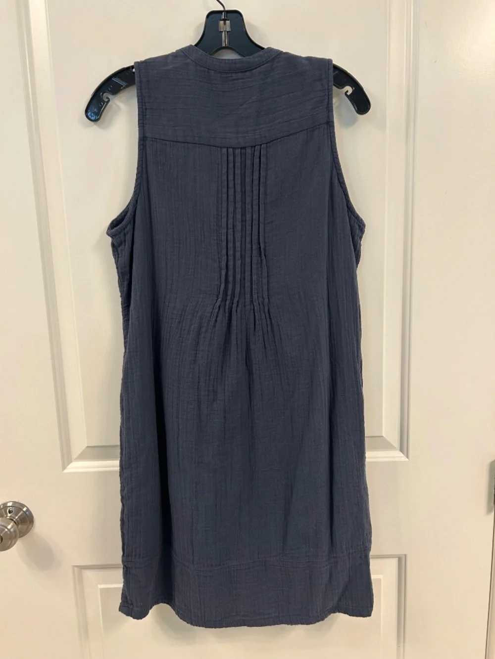Quince Organic Cotton Gauze Sleeveless Swing Dress - Picture 8 of 10